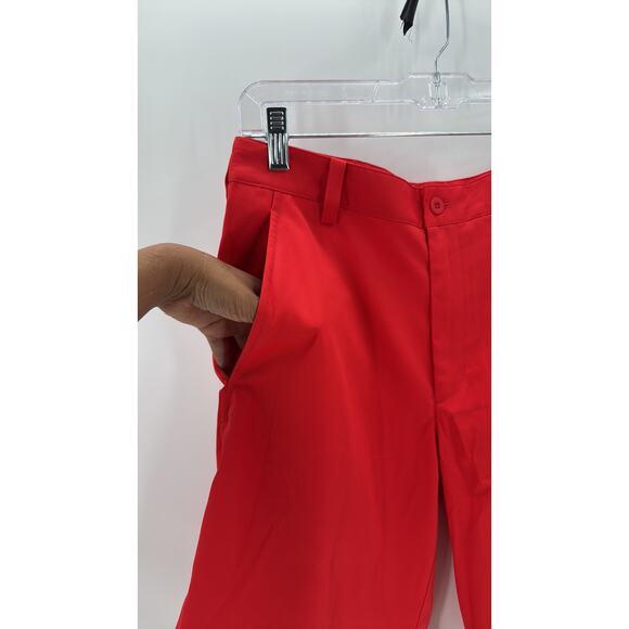Nike Golf Dri Fit standard fit size 28 or S red summer semi casual activewear - Picture 3 of 6